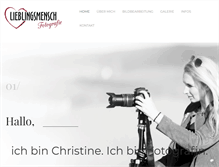Tablet Screenshot of christineneumann.de